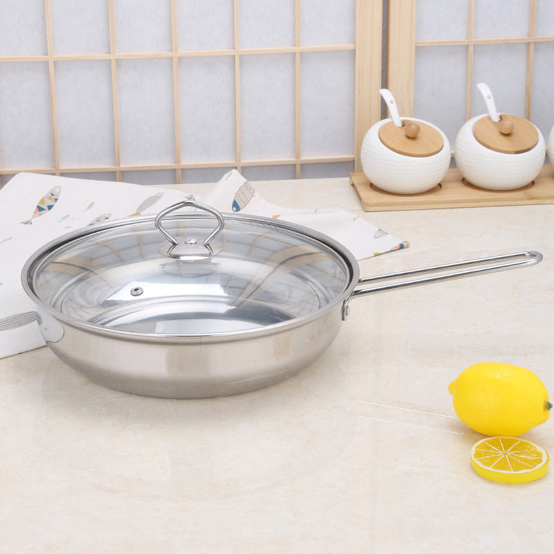 Stainless steel cookware set of 18 pieces household kitchen set soup pot set 16-26cm cutlery set pot set - V.I.P Digital Presence