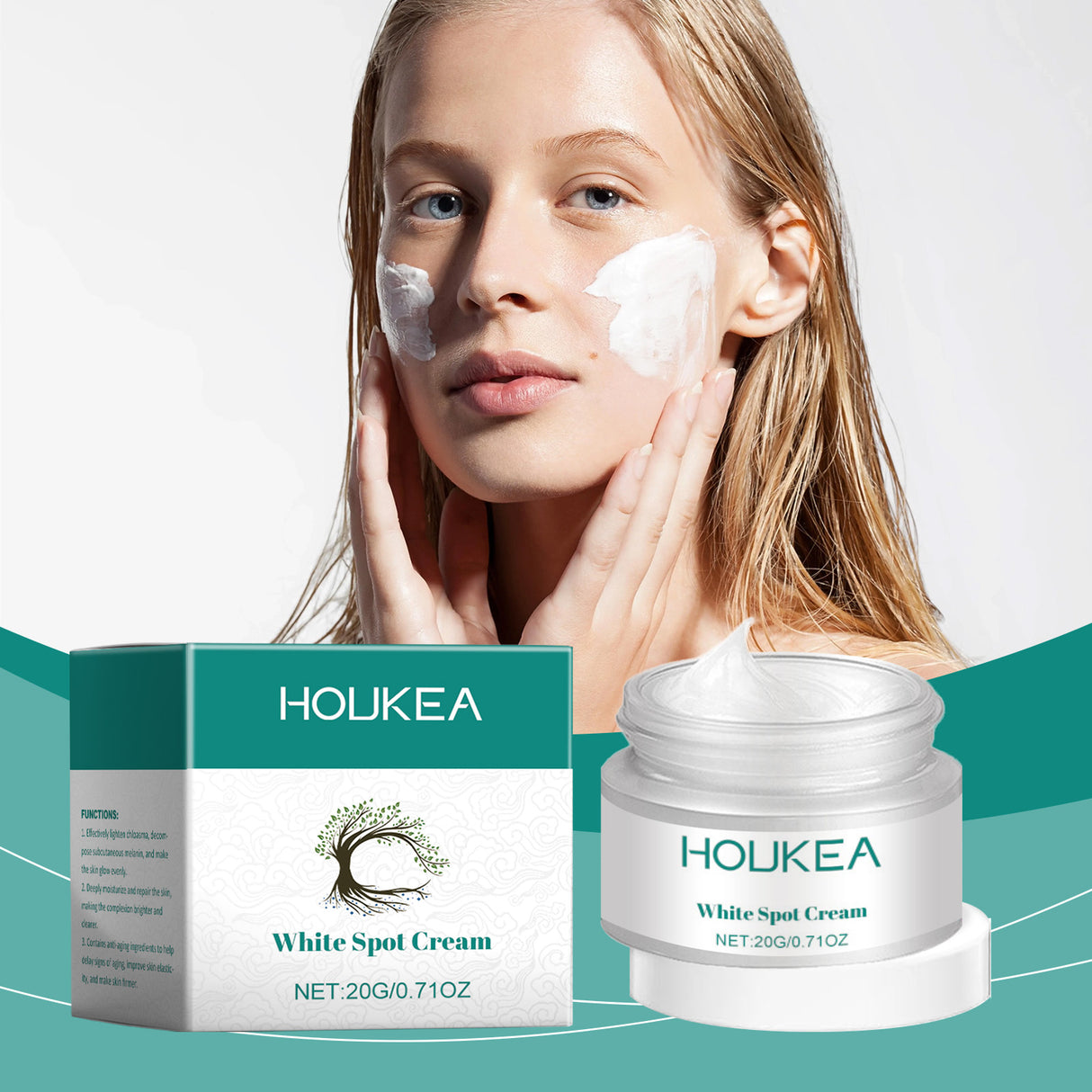 Crema hidratante que hidrata y realza la piel del rostro. Cuidado diario de la piel. Crema hidratante, iluminadora, suavizante y reafirmante.