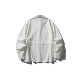 Splicing workwear long sleeved shirt men's loose casual shirt - V.I.P Digital Presence