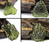 1Pcs Natural Czech meteorite pendant rough green meteorite jewelry necklace fine crystal gravel - V.I.P Digital Presence