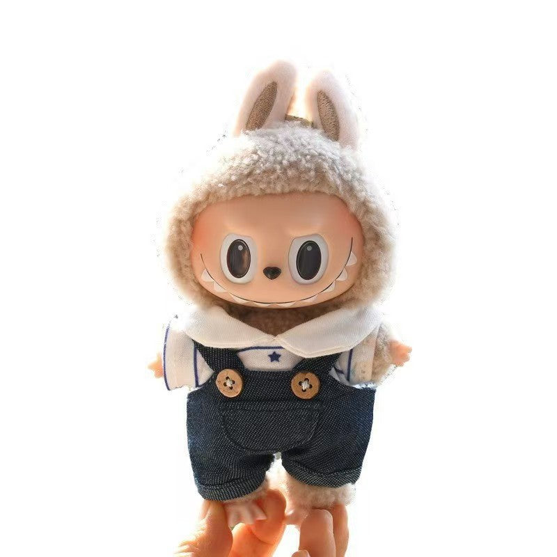 Clothing] Labubu Clothes with PVC Face Pendant, Labubu Sitting Party Series Doll Clothing