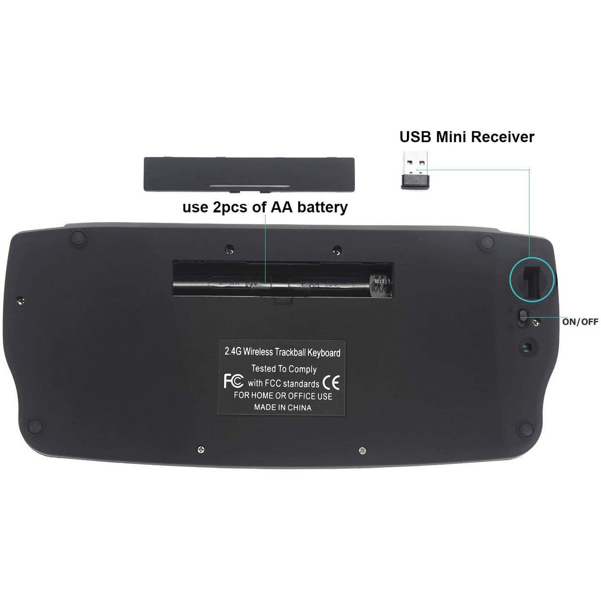 Air Flying Mouse Wireless Track Ball Keyboard Mini 2.4G Wireless Key Mouse 2-in-1 Mouse Keyboard Set - V.I.P Digital Presence