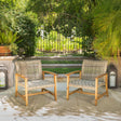 HAMPTON WOOD + WICKER CLUB CHAIR ( set of 2) - V.I.P Digital Presence