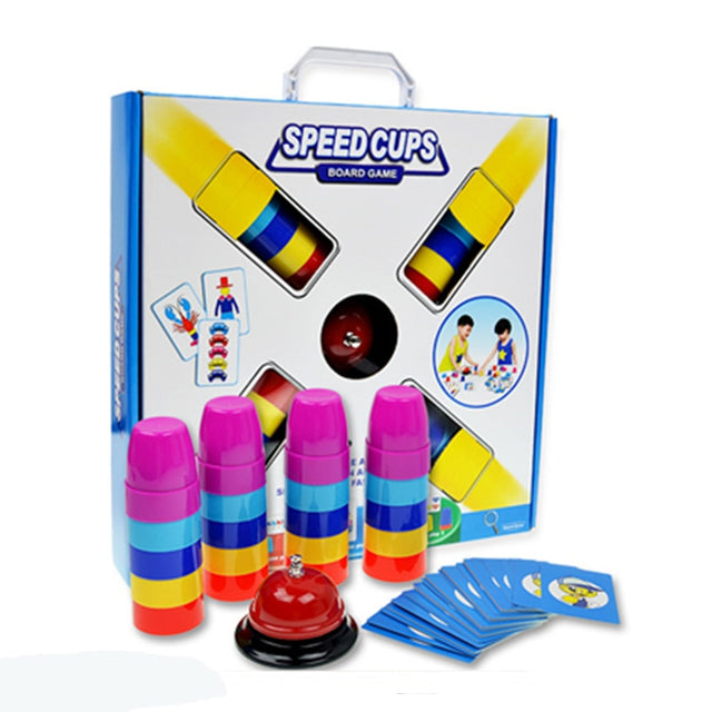 Speed Cups Puzzle Board Game Family/Party Best Gift for Children Funny Fast Stacks Game - V.I.P Digital Presence