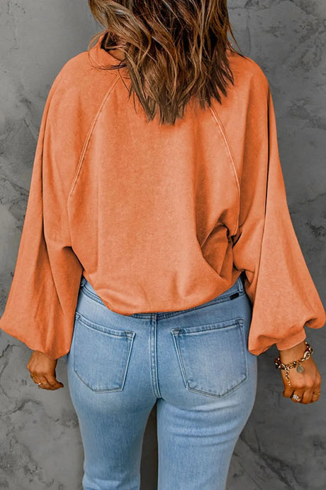 Half Snap Long Sleeve Sweatshirt - V.I.P Digital Presence