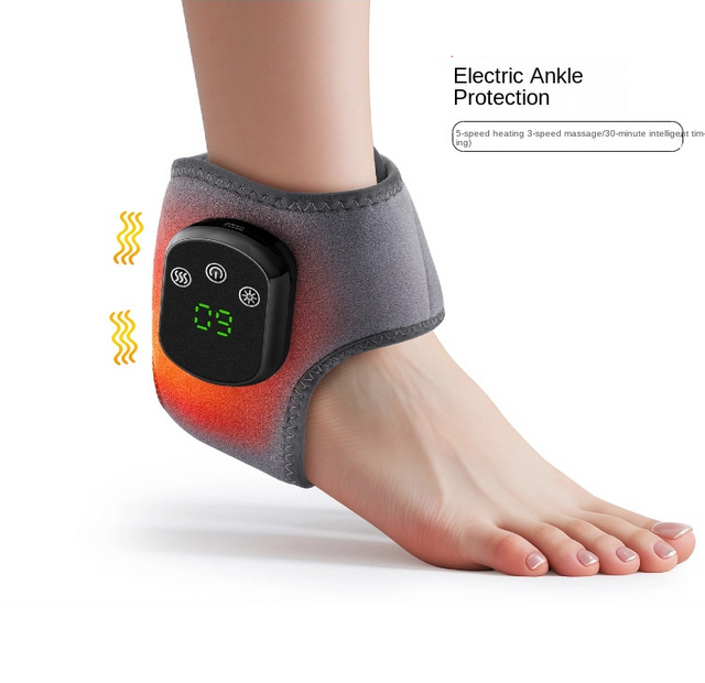 USB Heated Ankle Support with Hot Compress Massage Function Rechargeable Foot Ankle Joint Care and Foot Massager - V.I.P Digital Presence
