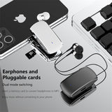 K68 New Collar style Bluetooth Earphones MP3 Earphones Wireless Telescopic Cable Single Ear Card Insertion Recording Earphones - V.I.P Digital Presence