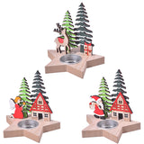 Christmas Decoration New Product Christmas Wooden Candle Stand Desktop Decoration Christmas Daily Necessities - V.I.P Digital Presence