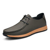 Casual breathable lace up lazy shoes retro leather shoes for men - V.I.P Digital Presence