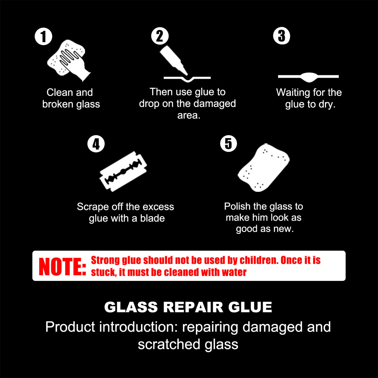 Automotive Glass Repair Adhesive, Windshield Crack Repair Adhesive Repair Adhesive Glass Repair Adhesive - V.I.P Digital Presence