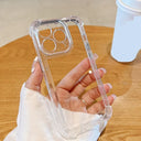 Shockproof Phone Case for iPhone 11 12 13 14 15 Pro Max Plus X XS XR Transparent Acrylic - V.I.P Digital Presence