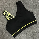 New Letter Cut Out Sports Bra Women Fitness Yoga Push up  Gym Padded Sports Top Athletic Sexy  Workout Running Clothing P165 - V.I.P Digital Presence