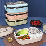 Microwaveable portable 304 stainless steel heat preservation rectangular lunch box fresh lunch box - V.I.P Digital Presence