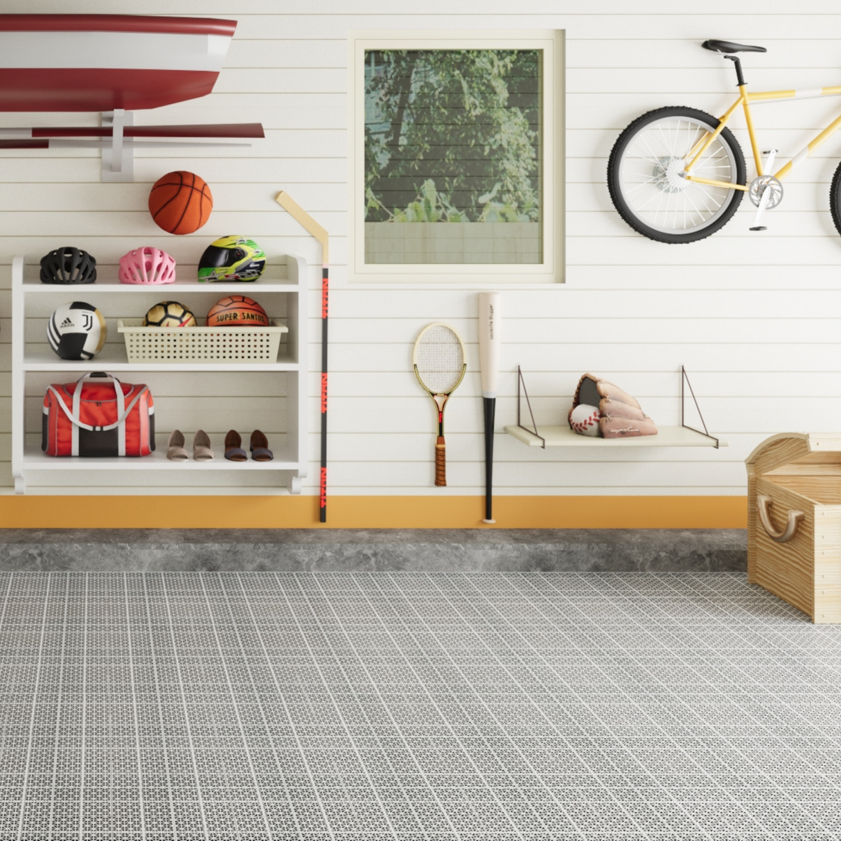 12 x 12 inch gray interlocking deck tiles, plastic waterproof, weighing up to 6613 pounds, with a rose pattern pack of 12 - V.I.P Digital Presence