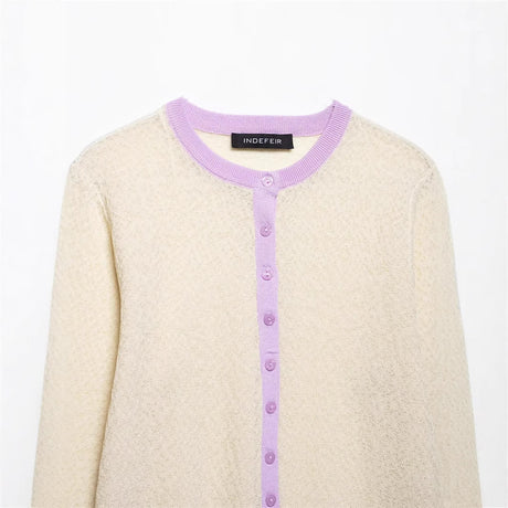Spring New Style Round Neck Solid Color Loose Pullover Unique Charm Knitwear - V.I.P Digital Presence
