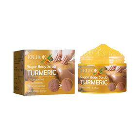 Turmeric Sugar Body Scrub, Fade Acne Mark Moisturizing Refreshing Smooth Tender Skin Cleansing Body Exfoliating Scrub - V.I.P Digital Presence