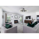 6 Light Modern Sputnik Lights Semi Flush Mount Ceiling Light Black Finished - V.I.P Digital Presence