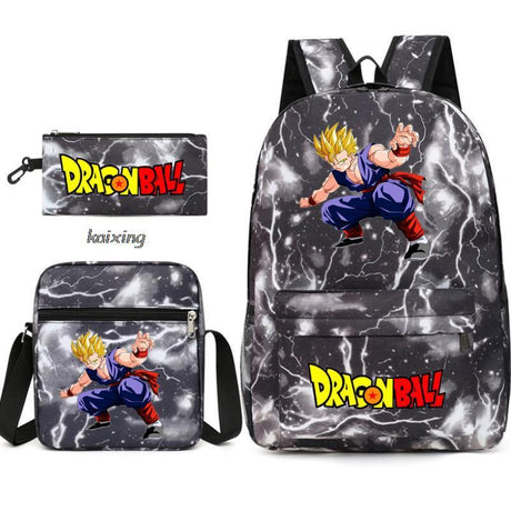 Youth Dragon Ball Backpack Student Shoulder Bag Travel Bag 3-Piece Set - V.I.P Digital Presence
