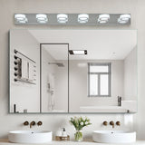 LED Modern Chrome 6-Light Vanity Lights Fixtures Over Mirror Bath Wall Lighting - V.I.P Digital Presence