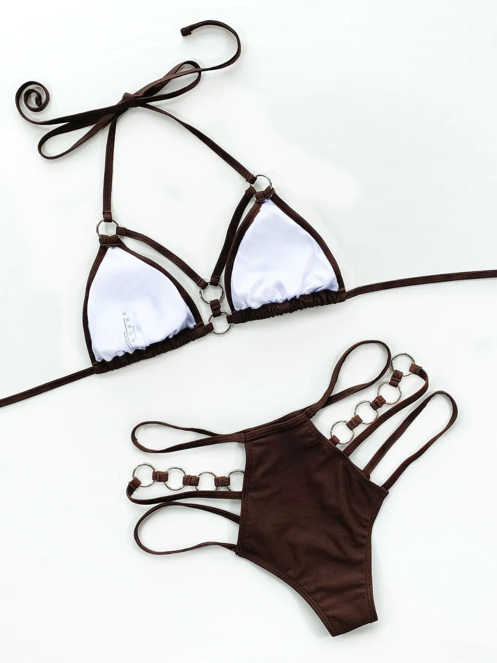 Cutout Halter Neck Two-Piece Bikini Set - V.I.P Digital Presence
