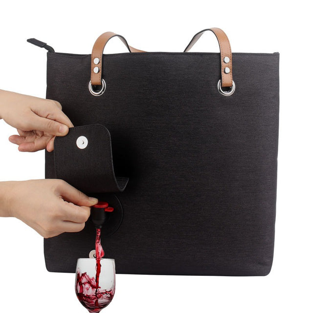 Outdoor portable portable beach red wine bag insulated ice bag picnic bag - V.I.P Digital Presence