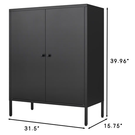 Kitchen Buffet Server Table Accent Sideboard Cupboard Server Buffet Console Table with Doors Cabinet - V.I.P Digital Presence