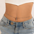 Sexy rhinestone puncture navel nail waist chain, sweet and cool summer body chain - V.I.P Digital Presence