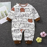 2024 Spring Autumn 0-2 Years Old Baby Romper Baby Jumpsuit Boys Girls Long-sleeved Trousers Newborn Romper Climbing Clothes - V.I.P Digital Presence