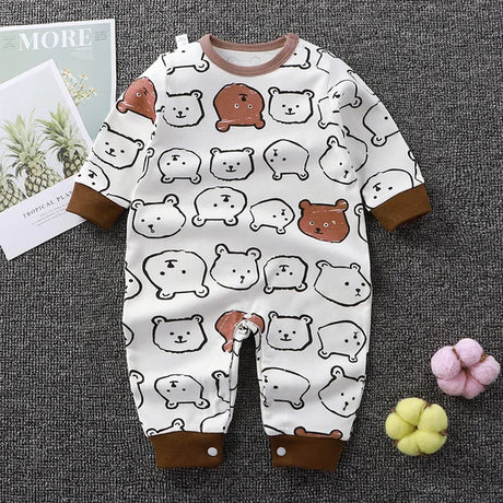 2024 Spring Autumn 0-2 Years Old Baby Romper Baby Jumpsuit Boys Girls Long-sleeved Trousers Newborn Romper Climbing Clothes - V.I.P Digital Presence