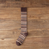 Socks Women's Middle and High Tube Calf and Knee Socks Ins Ethnic Style Net Red Style Harajuku Mori Striped Cotton Socks - V.I.P Digital Presence