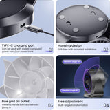 2025 New 100-Speed High - Speed Circulating Fan for Home. 6 - Inch Charging Digital Display, Turbo Desktop Electric Fan - V.I.P Digital Presence