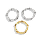 Fashionable irregular CCB bent tube bracelet with simple smooth surface Bracelet set new style - V.I.P Digital Presence