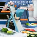 Multifunctional veggie & fruit slicer-grater. Chop, grate, slice potatoes efficiently. Ideal kitchen tool. - V.I.P Digital Presence