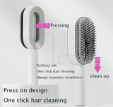 Pressing type cleaning design air cushion comb for women's long hair, specialized airbag massage comb, household hair comb - V.I.P Digital Presence