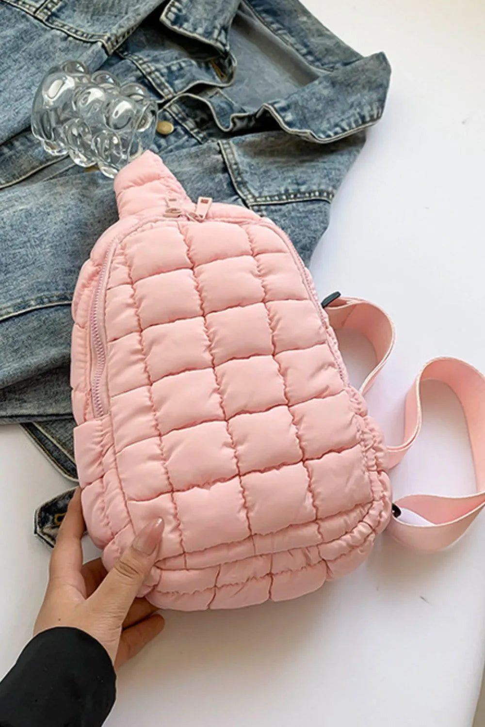 Quilted Nylon Crossbody  Bag - V.I.P Digital Presence