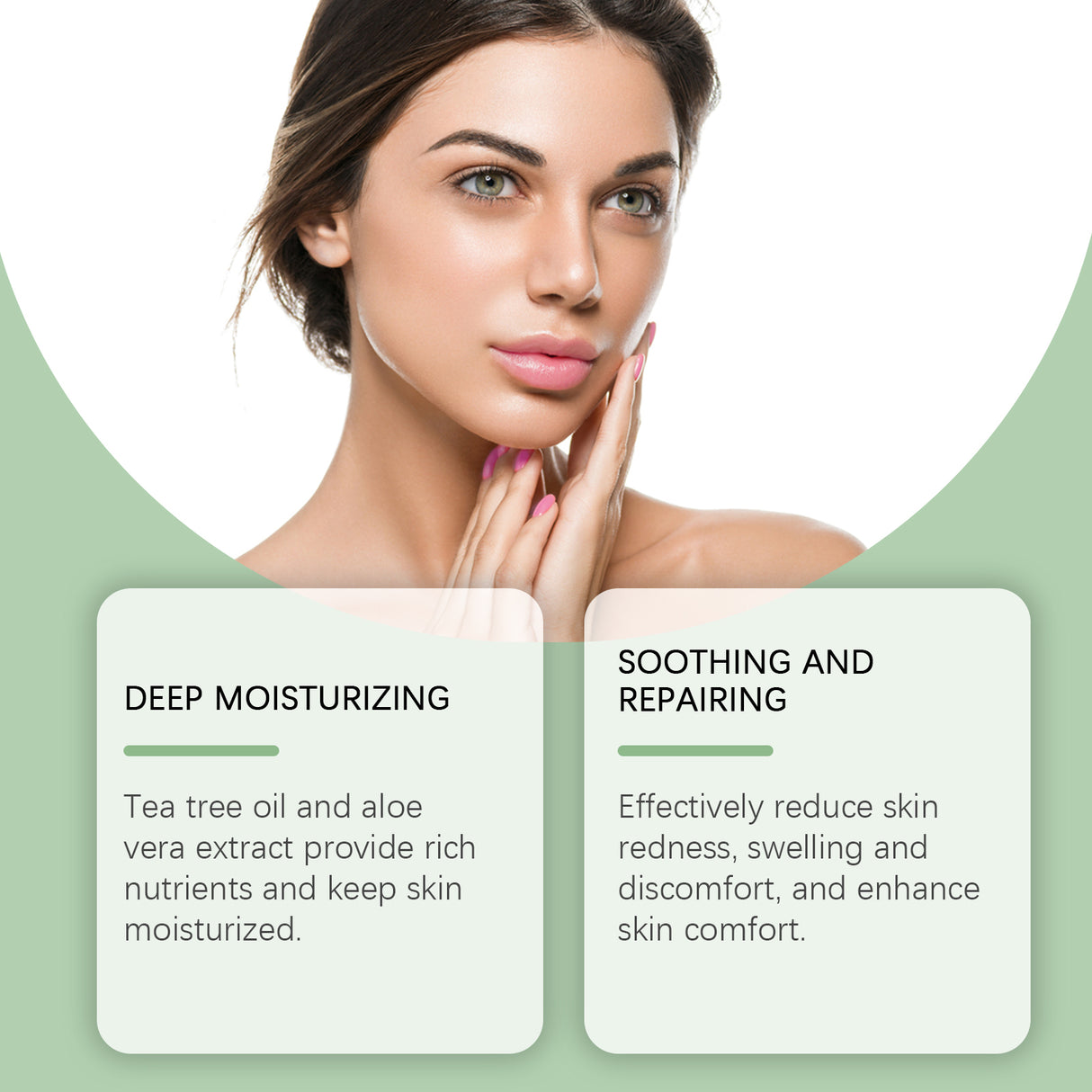 Exfoliante para la piel que limpia suavemente el rostro irritado e hidrata la piel.