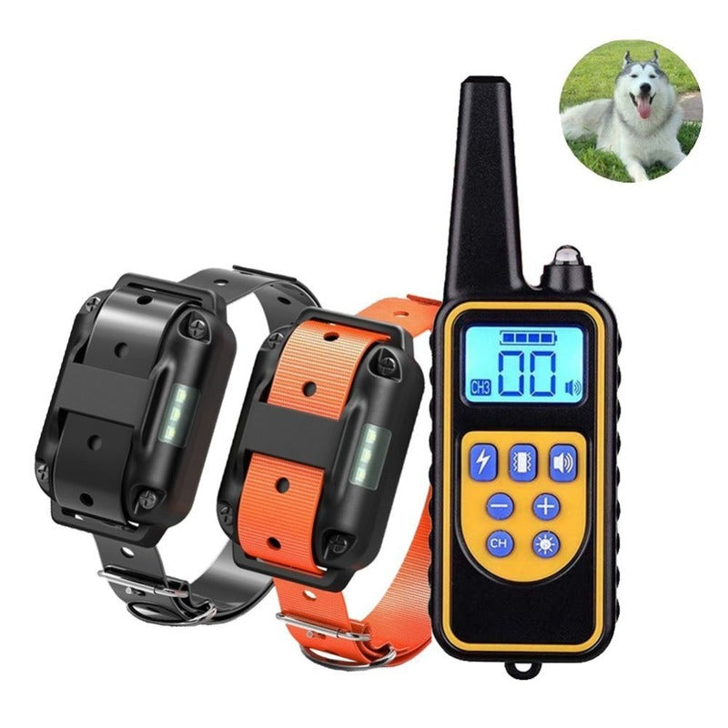 Dog training supplies - bark control device. The collar features electric shock and vibration for training. - V.I.P Digital Presence