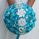 Artificial Wedding Bouquets Hand Made Flower Rhinestone Bridesmaid Crystal Bridal Wedding Bouquet - V.I.P Digital Presence