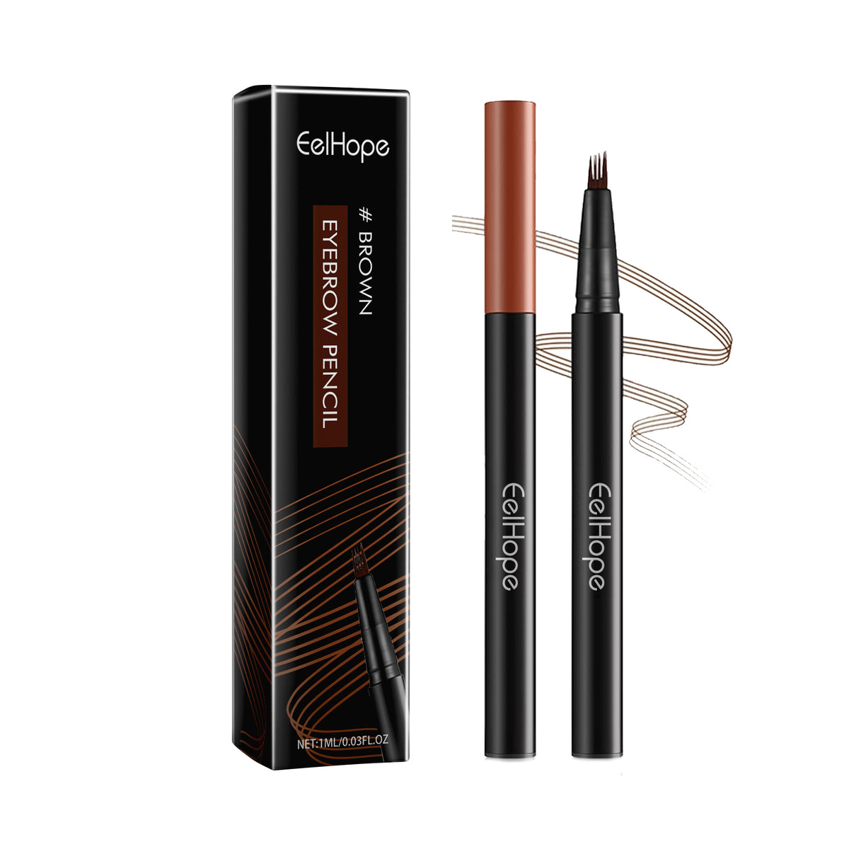 EELHOPE Four Claw Eyebrow Pencil Wild Eyebrow Embellishing Eyebrow shape delicate and easy to use non-smudging natural shaping eyebrow pencil - V.I.P Digital Presence
