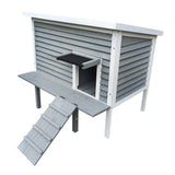 Outdoor Breathable Cat House for Outside Cats,Cat Shelter for Feral Cats with Escape Door,Porch Deck - V.I.P Digital Presence