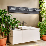 LED Modern Black Vanity Lights, 4-Lights Acrylic Matte Black Bathroom Vanity Lights Over Mirror - V.I.P Digital Presence