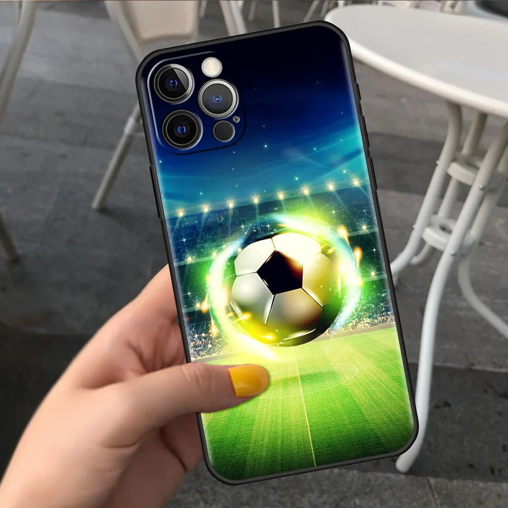 Adecuado para funda de teléfono de fútbol para iPhone 15