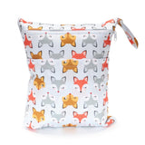 [Sigzagor]Wet Dry Bag With Two Zippered For Baby Diapers Nappies Waterproof Reusable 36cmx29cm - V.I.P Digital Presence