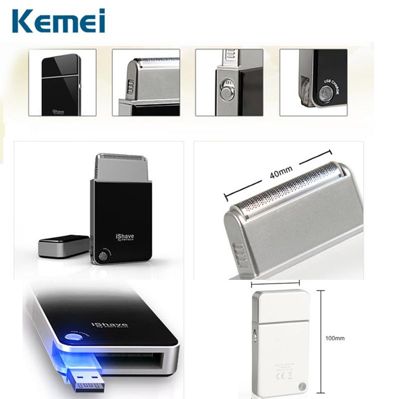 Kemei Mini Portable Men's Electric Shaver USB Charging Reciprocating Razor Beard Trimmer Shaving - V.I.P Digital Presence