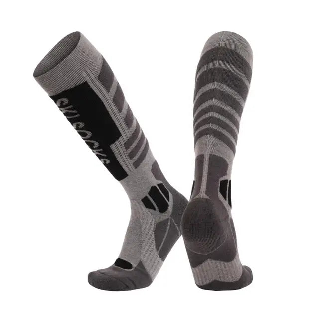 New Merino wool skiing socks with thickened towel bottom for men and women's outdoor winter high tube hiking socks - V.I.P Digital Presence