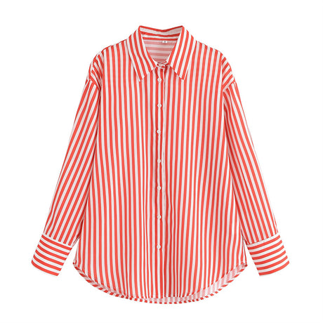 Long-Sleeved Fashion Loose Casual Design Sense Shirt Top - V.I.P Digital Presence