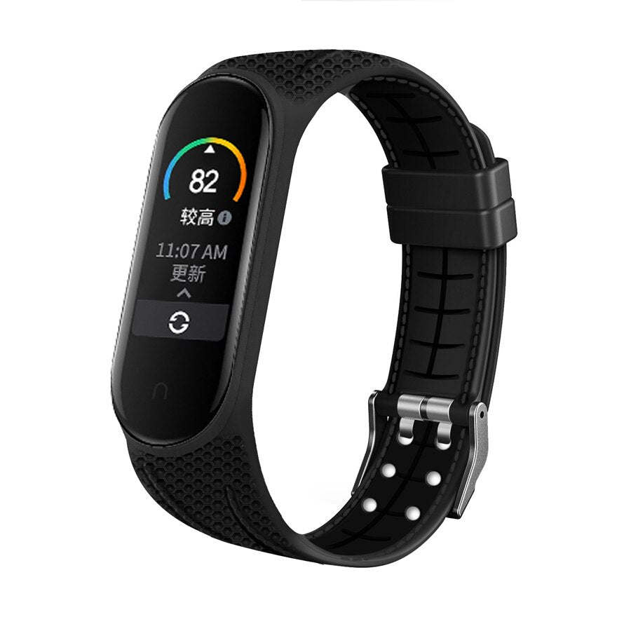 Double line Strap for Xiaomi Mi Band 5 4 3 Accessories Bracelet Wristband Bracelet for Miband 3 4 5 Replacement Breathable Strap - V.I.P Digital Presence