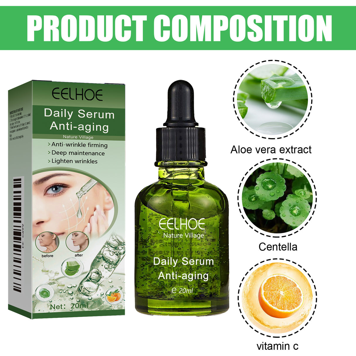 Deep Anti-Wrinkle Serum, Facial Firming Reduces Fine Lines And Wrinkles, Shrinks Pores And Improves Skin - V.I.P Digital Presence