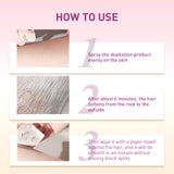 Hair Removal Spray, Mild Non-Irritating Full Action Hair Leg Hair Armpit Hair Removal Spray