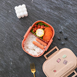 Cartoon cute portable square single layer lunch box with handle lunch box - V.I.P Digital Presence